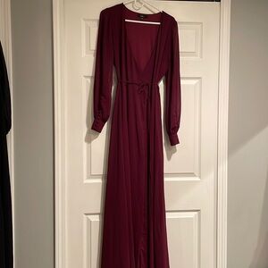 Lulus Burgundy Maxi Dress